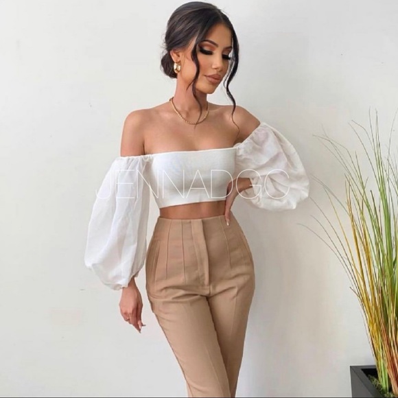 Zara Combination Organza Knit Top NWT - Picture 8 of 17